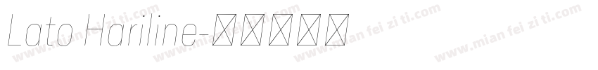 Lato Hariline字体转换